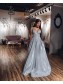 A-Line V-Neck Long Prom Dresses Formal Evening Gowns 995011232