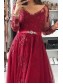 A-Line Long Sleeves Beaded Lace Long Prom Dresses Formal Evening Gowns 995011238 A-Line Long Sleeves Beaded Lace Long Prom Dresses Formal Evening Gowns 995011238