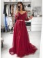 A-Line Long Sleeves Beaded Lace Long Prom Dresses Formal Evening Gowns 995011238 A-Line Long Sleeves Beaded Lace Long Prom Dresses Formal Evening Gowns 995011238