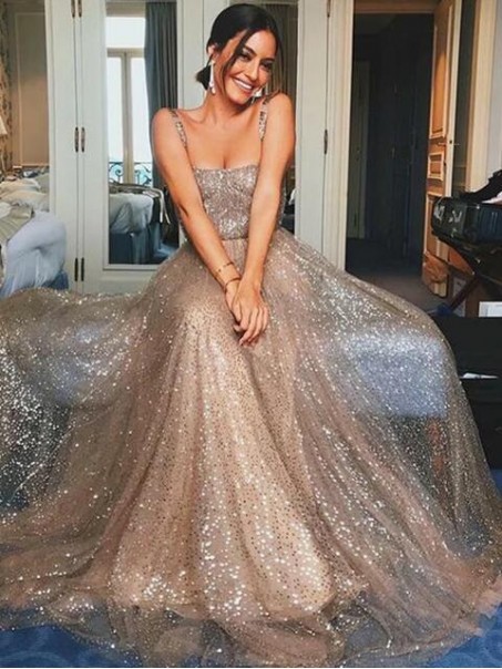 A-Line Sequins Long Prom Dresses Formal Evening Gowns 995011241 A-Line Sequins Long Prom Dresses Formal Evening Gowns 995011241