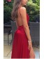 A-Line V-Neck Backless Long Prom Dresses Formal Evening Gowns 995011246
