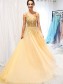 A-Line Beaded Tulle Long Prom Dresses Formal Evening Gowns 995011250 A-Line Beaded Tulle Long Prom Dresses Formal Evening Gowns 995011250