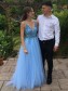 A-Line Beaded Sequins V-Neck Long Prom Dresses Formal Evening Gowns 995011256
