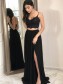 A-Line Two Pieces Long Black Prom Dresses Formal Evening Gowns 995011262 A-Line Two Pieces Long Black Prom Dresses Formal Evening Gowns 995011262
