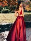 A-Line Two Pieces Lace Long Prom Dresses Formal Evening Gowns 995011274