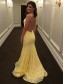 Long Yellow Lace Mermaid Backless Prom Dresses Formal Evening Gowns 995011280 Long Yellow Lace Mermaid Backless Prom Dresses Formal Evening Gowns 995011280