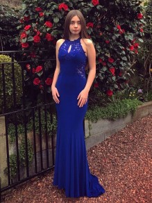 Mermaid Long Lace Royal Blue Prom Dresses Formal Evening Gowns 995011281 Mermaid Long Lace Royal Blue Prom Dresses Formal Evening Gowns 995011281