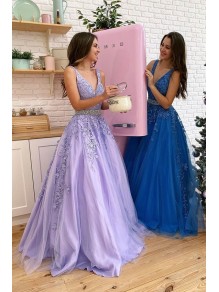 A-Line Beaded Lace Appliques Long Prom Dresses Formal Evening Gowns 995011289 A-Line Beaded Lace Appliques Long Prom Dresses Formal Evening Gowns 995011289