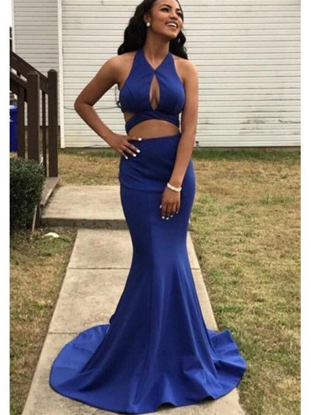 Mermaid Two Pieces Long Prom Dresses Formal Evening Gowns 995011299