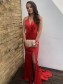 Mermaid Long Red V-Neck Prom Dresses Formal Evening Gowns 995011305 Mermaid Long Red V-Neck Prom Dresses Formal Evening Gowns 995011305
