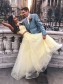 Two Pieces Lace Appliques Long Yellow Prom Dresses Formal Evening Gowns 995011318 Two Pieces Lace Appliques Long Yellow Prom Dresses Formal Evening Gowns 995011318
