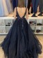 A-Line Lace V-Neck Long Prom Dresses Formal Evening Gowns 995011326 A-Line Lace V-Neck Long Prom Dresses Formal Evening Gowns 995011326
