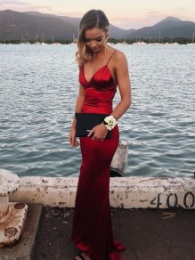 Mermaid V-Neck Long Prom Dresses Formal Evening Gowns 995011329 Mermaid V-Neck Long Prom Dresses Formal Evening Gowns 995011329