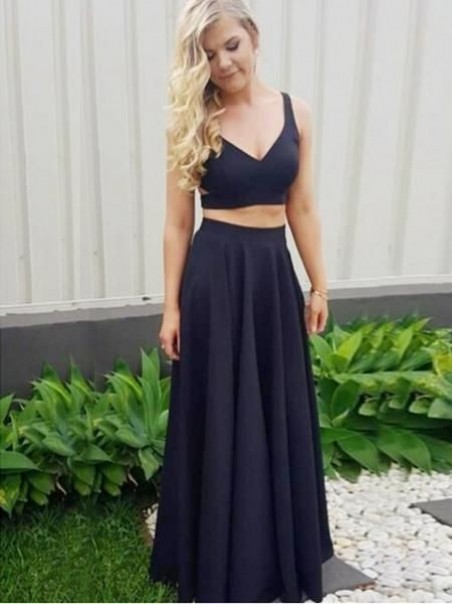 A-Line Long Two Pieces Prom Dresses Formal Evening Gowns 995011352 A-Line Long Two Pieces Prom Dresses Formal Evening Gowns 995011352