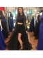 A-Line Two Pieces Lace Long Prom Dresses Formal Evening Gowns 995011355 A-Line Two Pieces Lace Long Prom Dresses Formal Evening Gowns 995011355