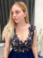 A-Line Lace Tulle Long Prom Dresses Formal Evening Gowns 995011362