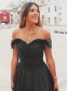 A-Line Lace Off-the-Shoulder Long Prom Dresses Formal Evening Gowns 995011368