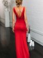 Sheath Long Red Prom Dresses Formal Evening Gowns 995011373