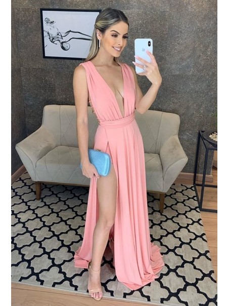 A-Line V-Neck Long Prom Dresses Formal Evening Gowns 995011374 A-Line V-Neck Long Prom Dresses Formal Evening Gowns 995011374