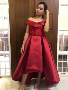 High Low Lace Satin Long Prom Dresses Formal Evening Gowns 995011392 High Low Lace Satin Long Prom Dresses Formal Evening Gowns 995011392