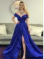 A-Line Royal Blue Long Prom Dresses Formal Evening Gowns 995011396