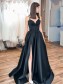 A-Line Long Black Prom Dresses Formal Evening Gowns 995011405