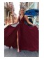 A-Line V-Neck Long Prom Dresses Formal Evening Gowns 995011406