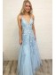 A-Line Lace Appliques V-Neck Long Prom Dresses Formal Evening Dresses 99501142 A-Line Lace Appliques V-Neck Long Prom Dresses Formal Evening Dresses 99501142