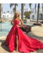A-Line Strapless Long Prom Dresses Formal Evening Gowns 995011422