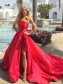 A-Line Strapless Long Prom Dresses Formal Evening Gowns 995011422