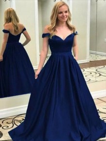 A-Line Off-the-Shoulder Long Prom Dresses Formal Evening Gowns 995011441 A-Line Off-the-Shoulder Long Prom Dresses Formal Evening Gowns 995011441