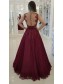 A-Line Beaded Lace Long Prom Dresses Formal Evening Gowns 995011442