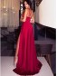 Sexy Long V-Neck Prom Dresses Formal Evening Gowns 995011462