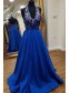 A-Line Halter Lace Long Prom Dresses Formal Evening Gowns 995011465