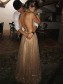 Sexy Sparkly V-Neck Long Prom Dresses Formal Evening Dresses 99501147