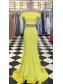 Long Yellow Mermaid Two Pieces Prom Dresses Formal Evening Gowns 995011477 Long Yellow Mermaid Two Pieces Prom Dresses Formal Evening Gowns 995011477