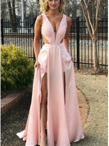 A-Line Beaded Lace Long Prom Dresses Formal Evening Gowns 995011505 A-Line Beaded Lace Long Prom Dresses Formal Evening Gowns 995011505