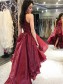 High Low Beaded Lace Appliques Long Prom Dresses Formal Evening Gowns 995011509