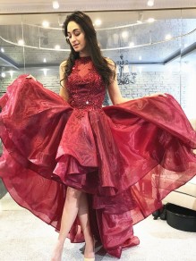 High Low Beaded Lace Appliques Long Prom Dresses Formal Evening Gowns 995011509 High Low Beaded Lace Appliques Long Prom Dresses Formal Evening Gowns 995011509