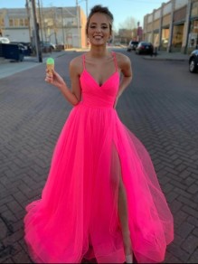 A-Line Tulle Long Prom Dresses Formal Evening Gowns 995011510 A-Line Tulle Long Prom Dresses Formal Evening Gowns 995011510