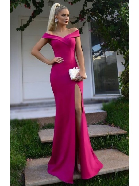 Mermaid Off-the-Shoulder Long Prom Dresses Formal Evening Gowns 995011518