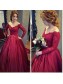 Ball Gown Beaded Lace Long Sleeves Prom Dresses Formal Evening Gowns 995011521