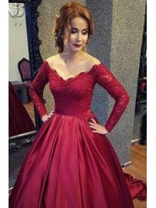Ball Gown Beaded Lace Long Sleeves Prom Dresses Formal Evening Gowns 995011521 Ball Gown Beaded Lace Long Sleeves Prom Dresses Formal Evening Gowns 995011521