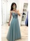 A-Line Beaded Lace Long Prom Dresses Formal Evening Gowns 995011524