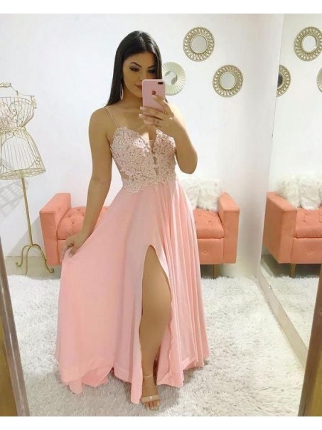 A-Line Chiffon Lace Beaded Long Prom Dresses Formal Evening Gowns 995011545 A-Line Chiffon Lace Beaded Long Prom Dresses Formal Evening Gowns 995011545
