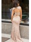 Mermaid Lace Two Pieces Long Prom Dresses Formal Evening Gowns 995011564