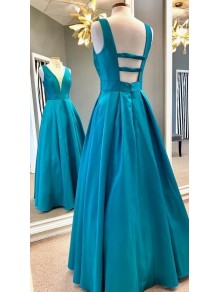 A-Line V-Neck Long Prom Dresses Formal Evening Gowns 995011569 A-Line V-Neck Long Prom Dresses Formal Evening Gowns 995011569