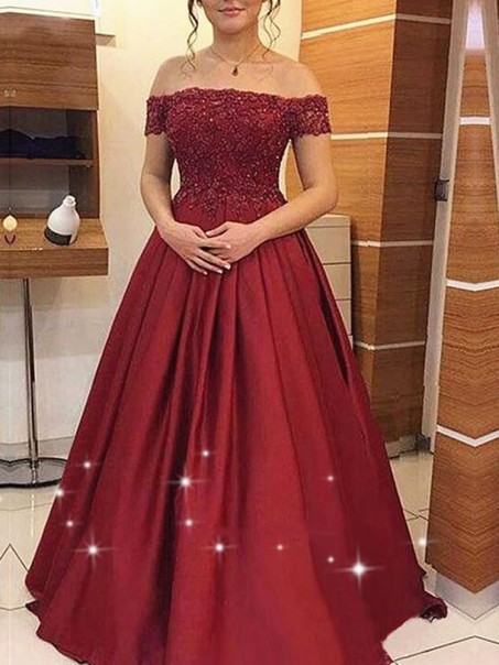 A-Line Off-the-Shoulder Beaded Lace Long Prom Dresses Formal Evening Dresses 99501157 A-Line Off-the-Shoulder Beaded Lace Long Prom Dresses Formal Evening Dresses 99501157