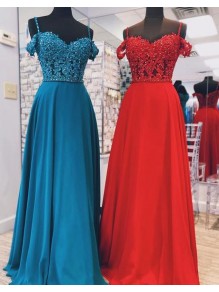 A-Line Beaded Lace Off-the-Shoulder Long Prom Dresses Formal Evening Gowns 995011578 A-Line Beaded Lace Off-the-Shoulder Long Prom Dresses Formal Evening Gowns 995011578