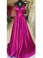 A-Line Long Satin V-Neck Prom Dresses Formal Evening Gowns 995011591 A-Line Long Satin V-Neck Prom Dresses Formal Evening Gowns 995011591